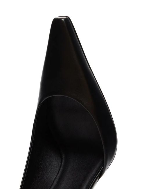 Loulou de Saison Black 85Mm Carllas Asymmetric Ankle Strap Pumps