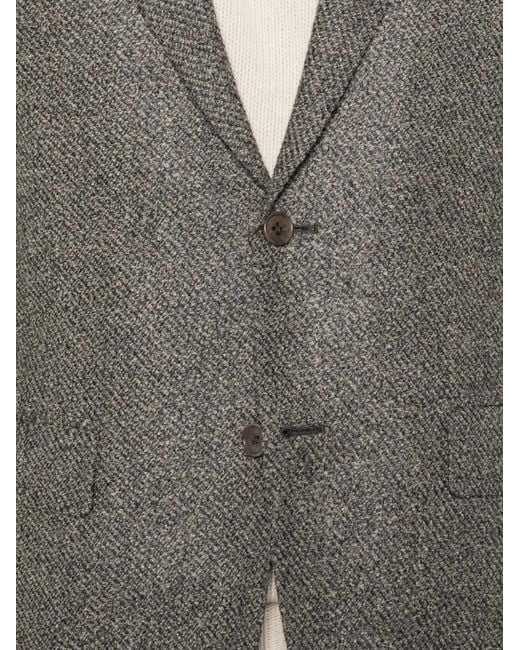 Canali Gray Textured Blazer for men