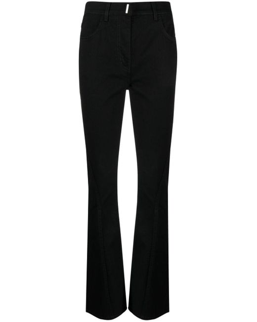 Givenchy Black High-waisted Flared Jeans