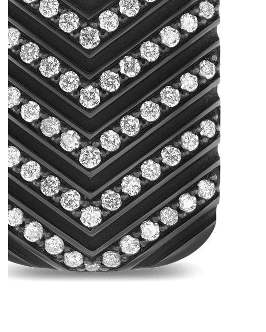 David Yurman White Chevron Tag Necklace for men