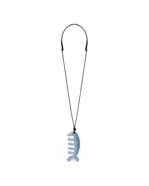 Lemaire Blue Beluga Gua Sha Necklace