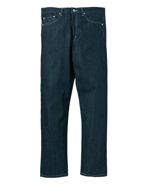 Neighborhood Blue Five-Pockets Trousers for men