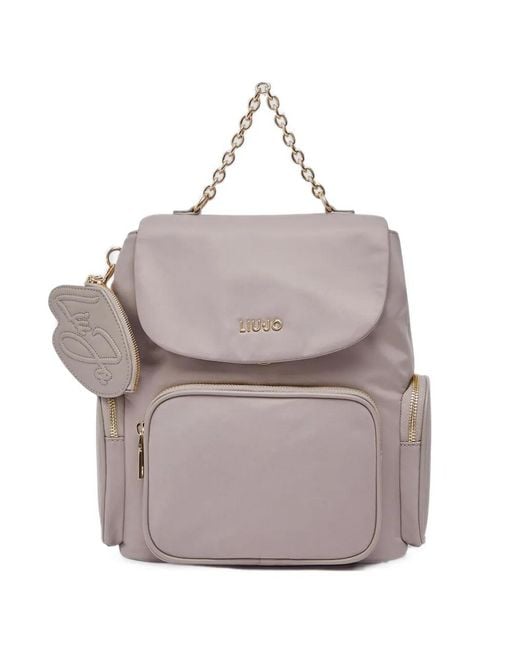 Sac À Dos À Poches Zippées Liu Jo en coloris Gray