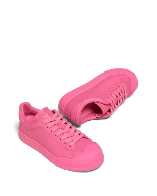 Marni Pink Dada Bumper Leather Sneakers