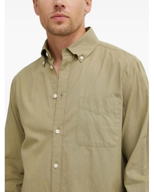 Les Deux Green Pocket Button-Down Shirt for men