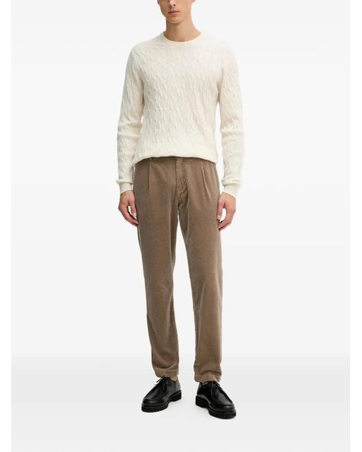 Hackett Natural Crew-Neck Sweater for men
