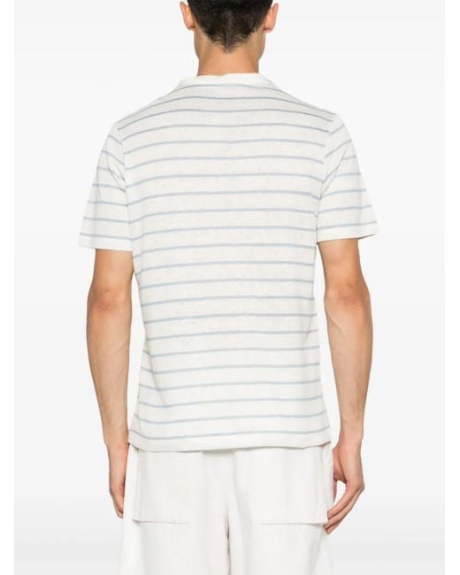 Paul & Shark White Striped T-Shirt for men