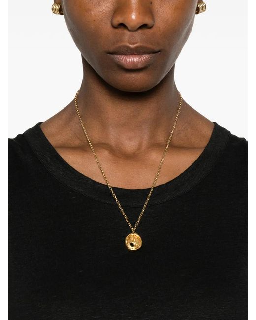 Majestic Filatures Black Crew-Neck Tank Top