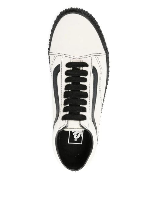 Vans White Old Skool Creeper Grunge Sneakers