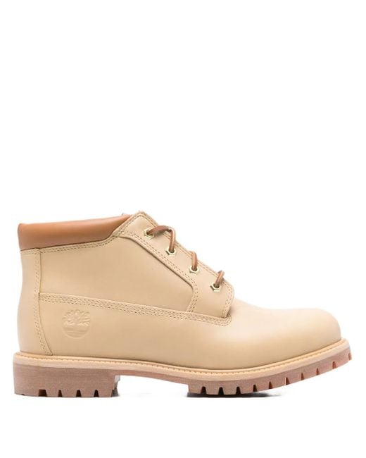 Timberland Natural Lace-Up Leather Boots for men