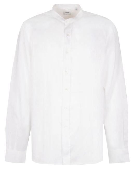 Aspesi White Linen Shirt for men