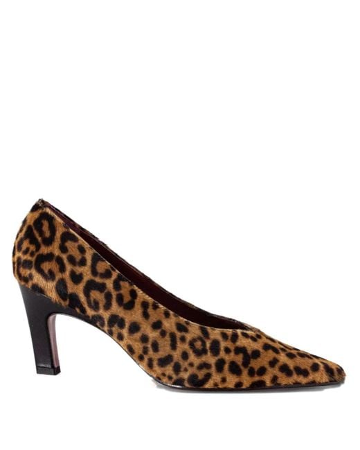 Roberto Festa Brown Pumps mit Leoparden-Print 50mm