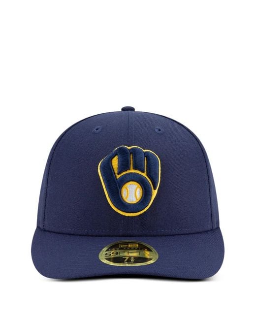 KTZ Blue 59Fifty Milwaukee Brewers Baseball Cap for men
