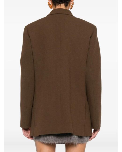 Blazé Milano Brown Double-Breasted Blazer