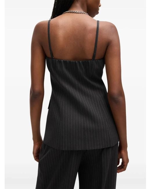 HUGO Black Striped Top