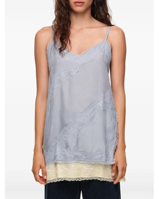 Bimba Y Lola Blue Light Slip Top