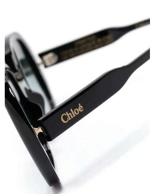 Chloé Blue Square-Frame Sunglasses