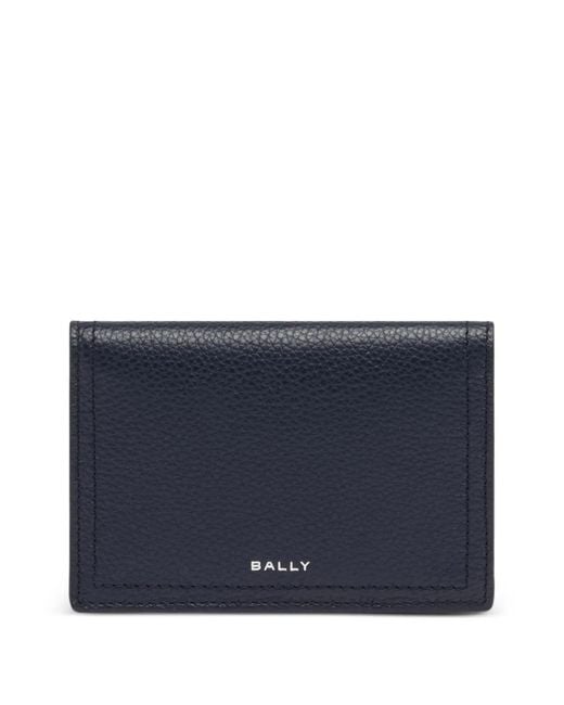 Bally Blue Grained-Leather Card Holder for men