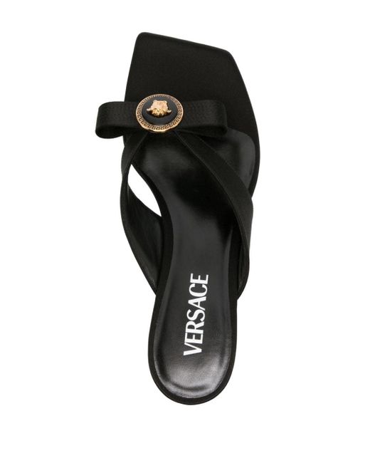 Versace Gianni Muiltjes Met Strikdetail in het Black