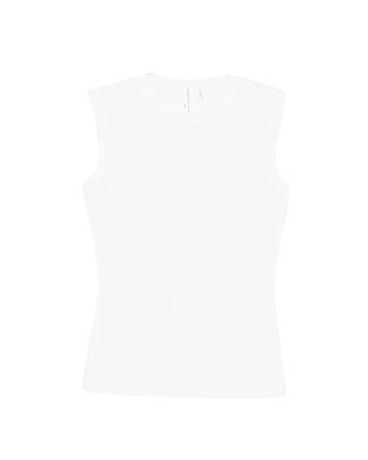 Norma Kamali White Sleeveless Top
