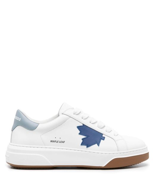 DSquared² White Bumper Lace-up Sneakers for men