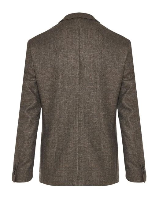 Corneliani Brown Single-Breasted Blazer for men
