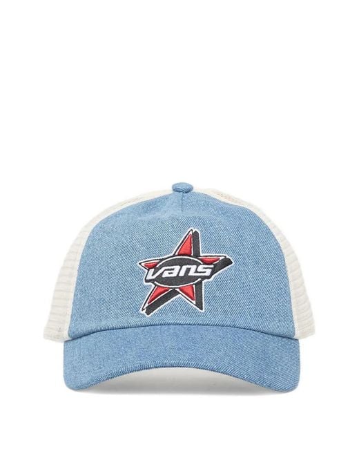 Vans Blue Marked Jockey Trucker Denim Cap