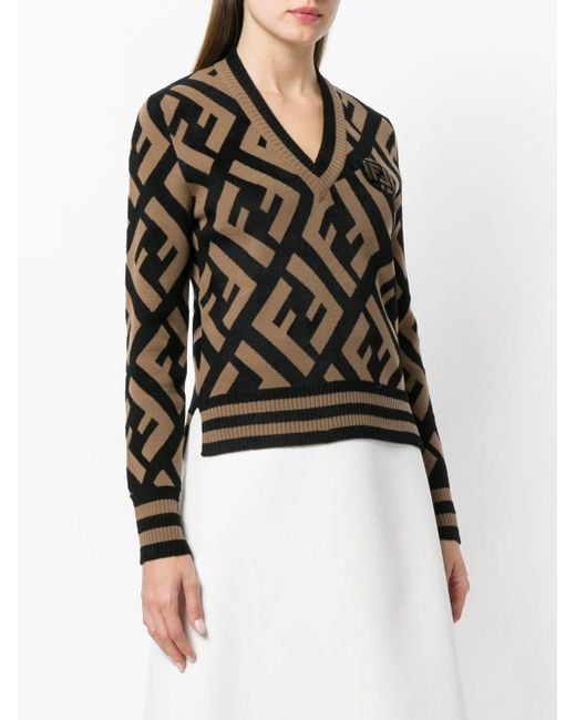 Fendi logo knit sweater new arrivals