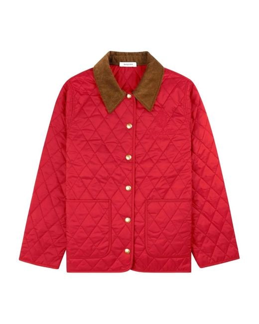 Sporty & Rich Red Vendome Jacket