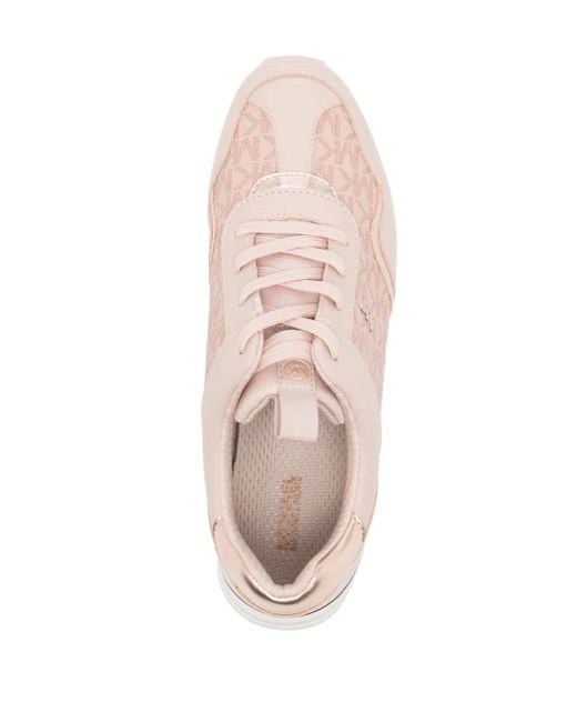 Michael Kors Raina Sneakers Met Plateauzool in het Pink