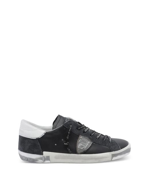 Philippe Model Black Prsx Low-Top Sneakers for men