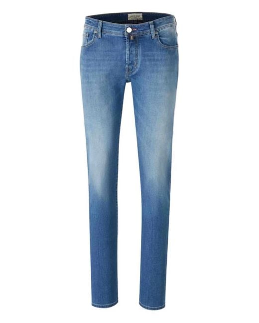 Jacob Cohen Blue Five-Pocket Design Jeans for men