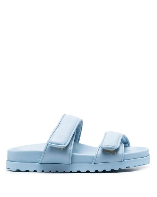 Gia Borghini Blue Double Strap Sandal Shoes