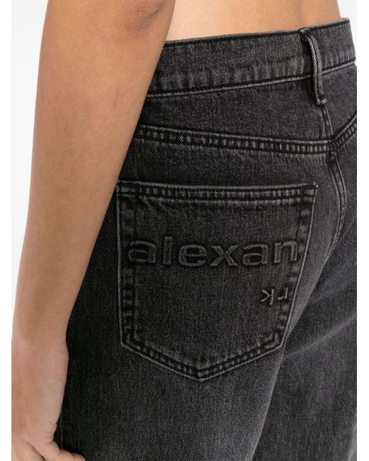 Alexander Wang Black EZ Jeans mit geradem Bein