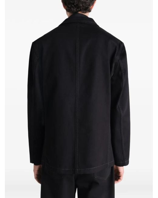 Lemaire Black Single Breasted Tailored Jacket