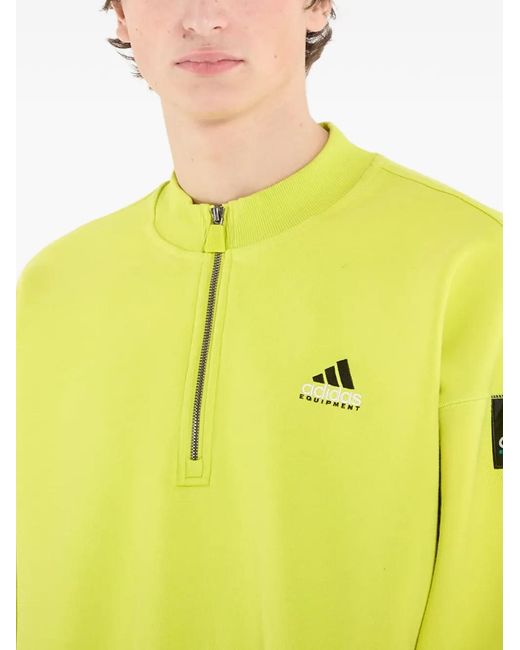 Adidas Yellow Eqt Hz Sweater for men