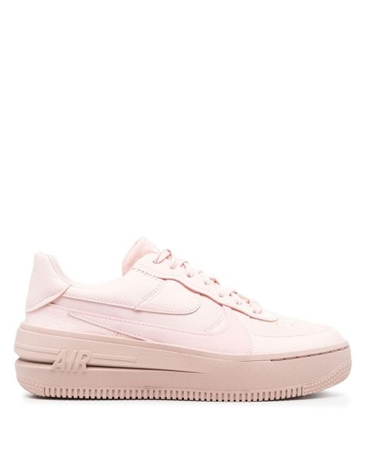 Baskets Air Force 1 à plateforme Cuir Nike en coloris Rose | Lyst