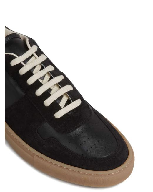 Common Projects Black Leather Suede Sneakers for men