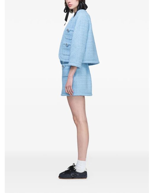 Marc Jacobs Blue Veste Pop J En Tweed