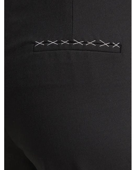 Patrizia Pepe Black Pantalon À Détails De Coutures
