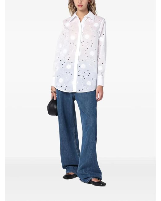 Valentino Garavani White Broderie Anglaise Shirt