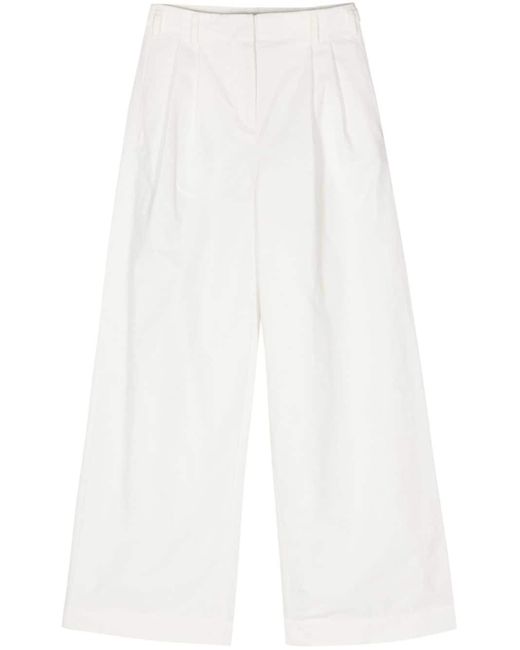 Pantalones anchos texturizados Jonathan Simkhai de color White