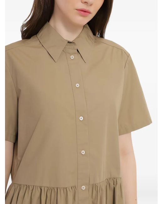 Marc O' Polo Natural Gathered-Waist Shirt Dress