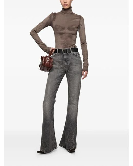 Acne Gray 2025F Flared Jeans