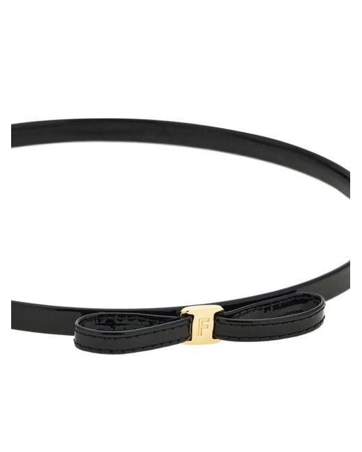 Ferragamo Metallic Mini-Bow Headband