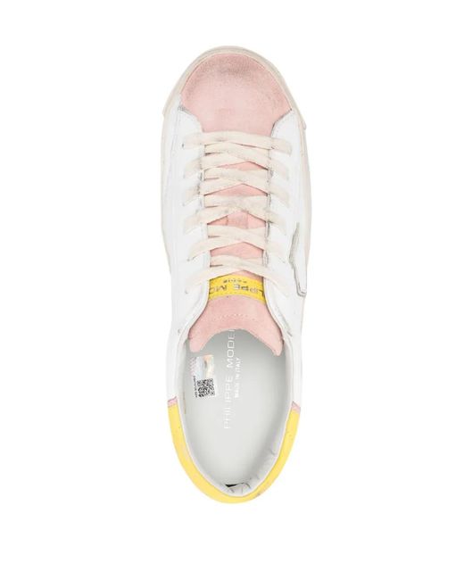 Philippe Model White Prsx Leather Sneakers
