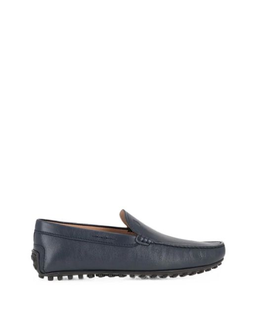 Tod's Blue Pebble-Sole Loafers for men