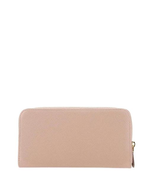 Prada Pink Large Saffiano Leather Wallet