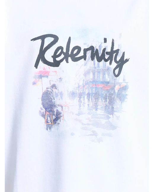 RETERNITY White Graphic T-Shirt for men