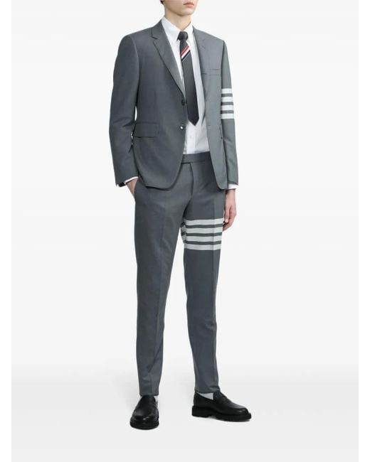 Thom Browne Gray 4-bar Wool Single-breasted Jacket for men